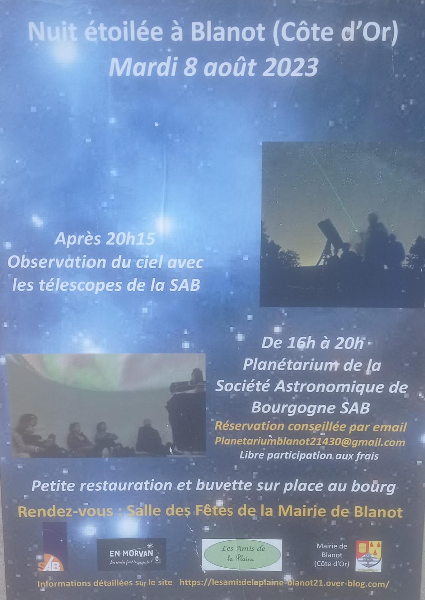 nuit étoilée affiche